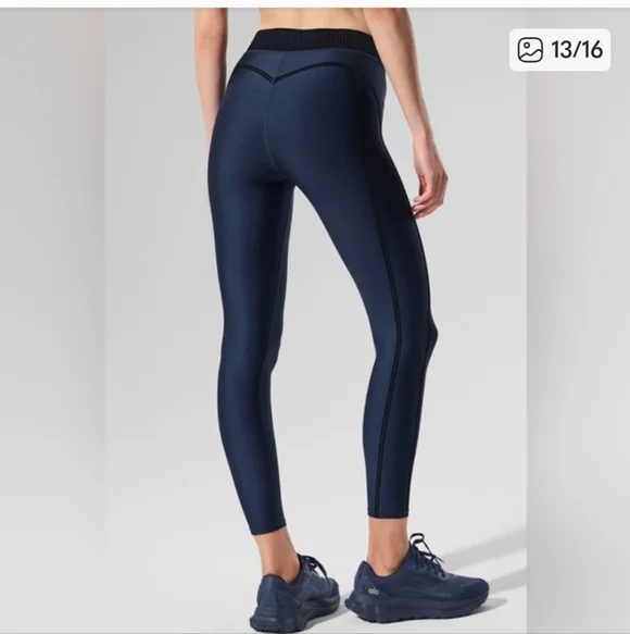 ALO AIRLIFT Navy Leggings and BRA SET XXS BRAND NEW!!!! - Picture 6 of 7